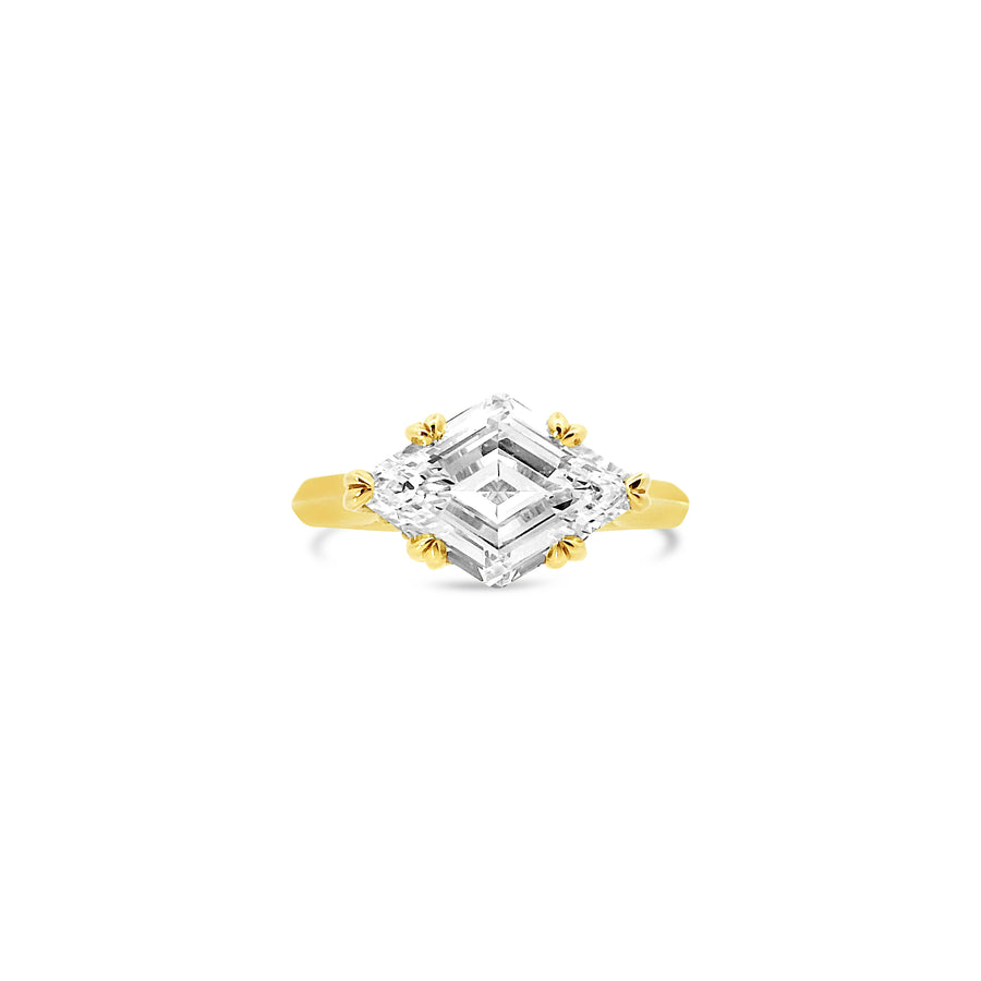 Lozenge Diamond Engagement Ring