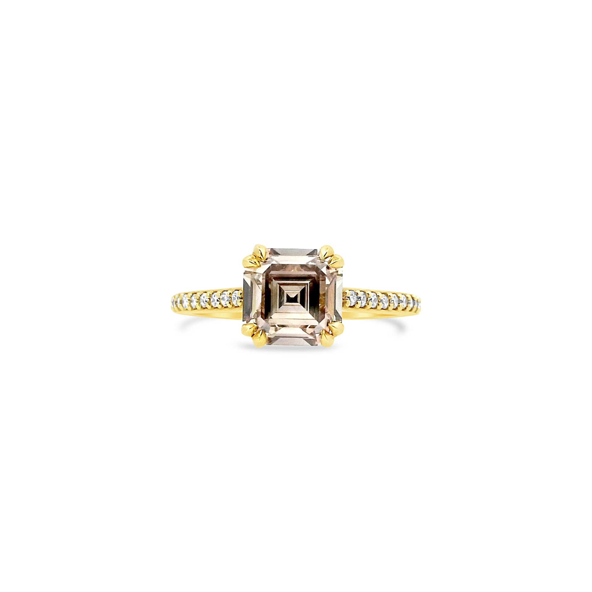 Asscher Cut Diamond Engagement Ring