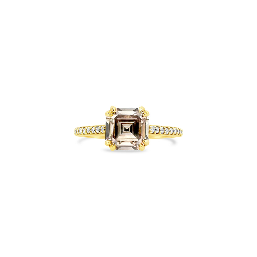 Asscher Cut Diamond Engagement Ring