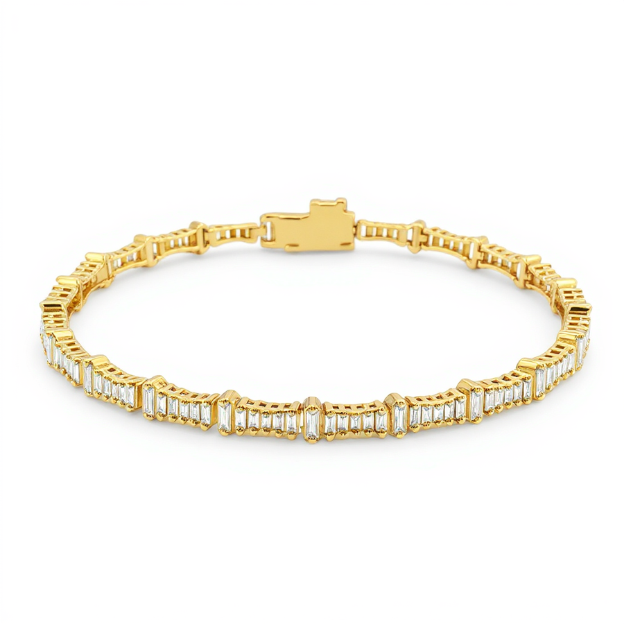 14K Yellow Gold Diamond Bracelet – 1.35 CTW